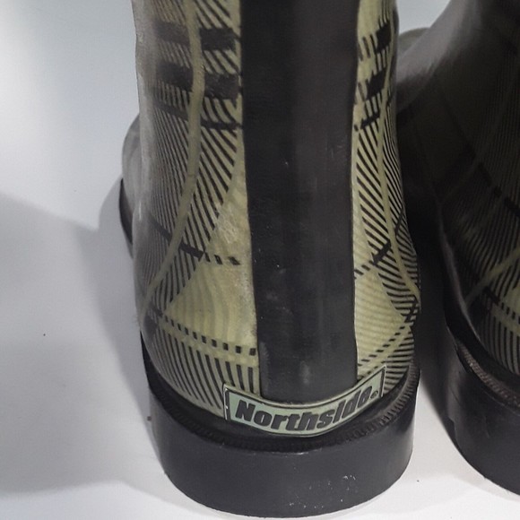 Womens Boots, Rain Boots, Northside LEXI Green/Black Rubber Sz 10 - Picture 8 of 10